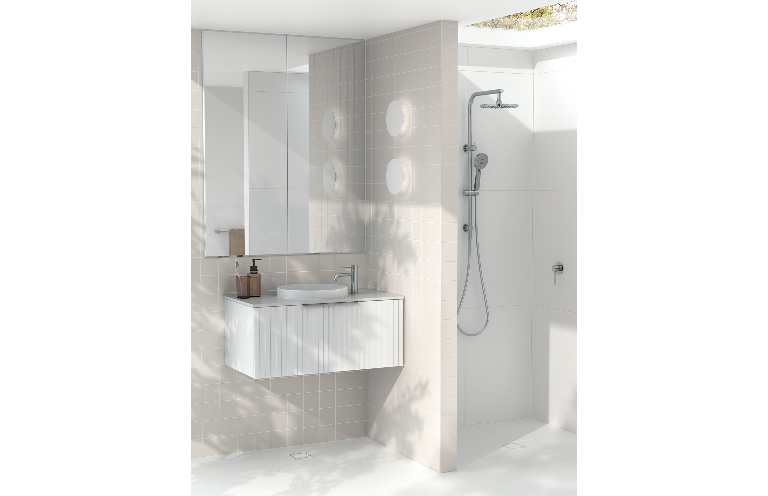 PHOENIXWAN＋ Vivid Slimline Twin Shower - Phoenix Tapware