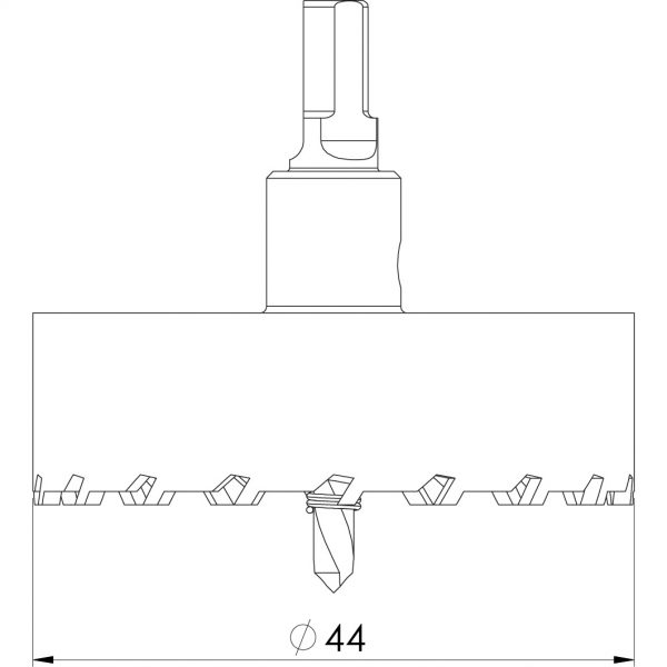 Tungsten Cutter 44mm