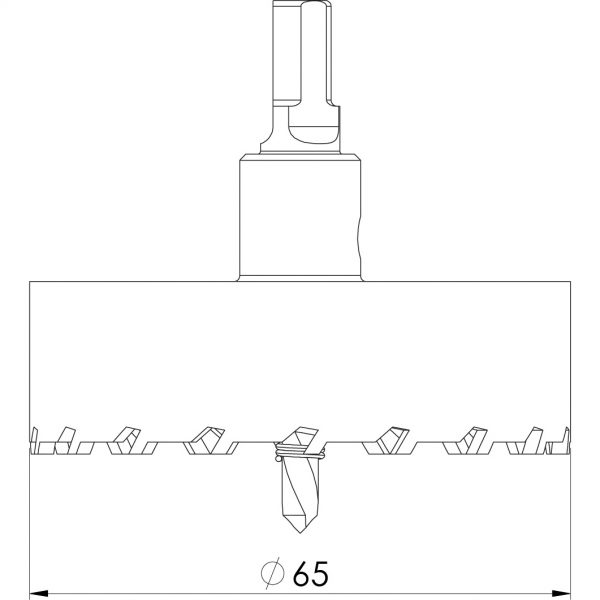 Tungsten Cutter 65mm