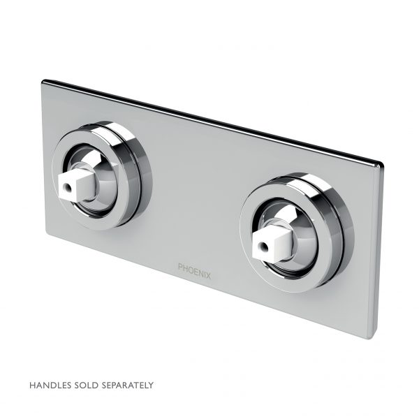 Zimi Twin Shower / Wall Mixer (handles sold separately)