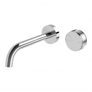 Axia Wall Basin / Bath Curved Outlet Mixer Set 180mm