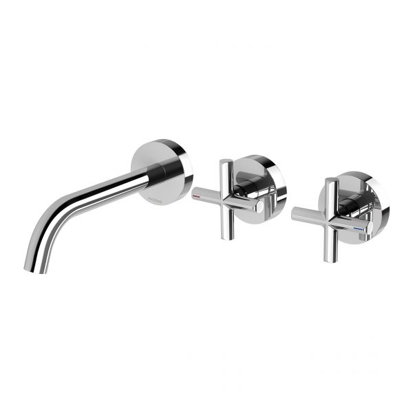 Vivid Slimline Plus Wall Basin / Bath Hostess Set 180mm Outlet
