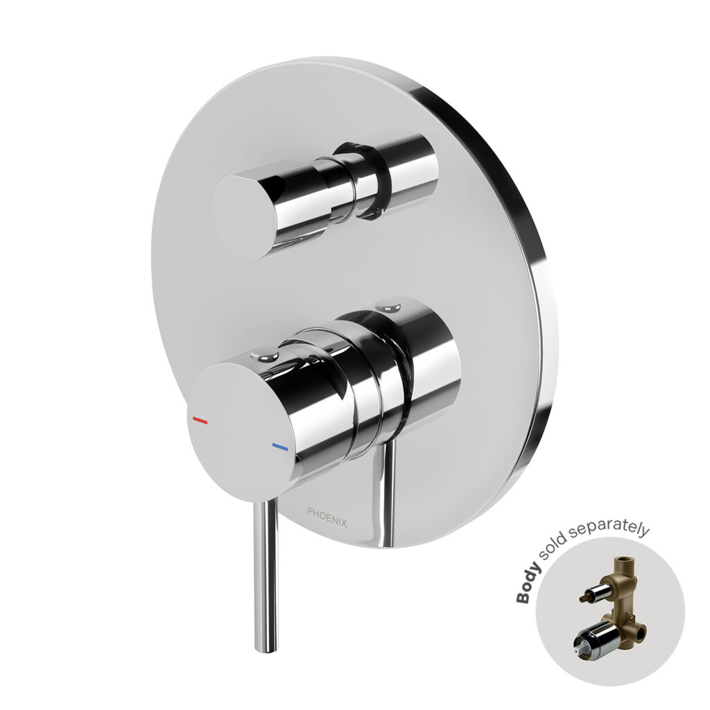 Pina Shower / Bath Diverter Mixer (Trim Kit Only)