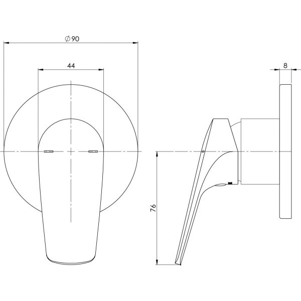 Ivy MKII Shower / Wall Mixer Trim Kit