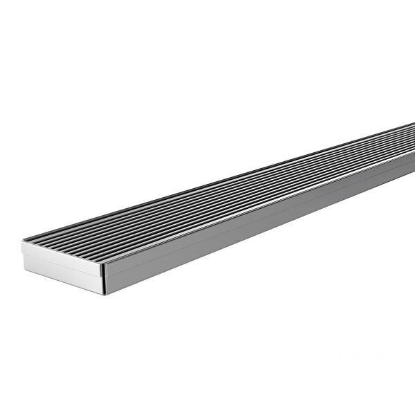 Phoenix Flat Channel Drain HG 75 x 900mm Outlet 45mm