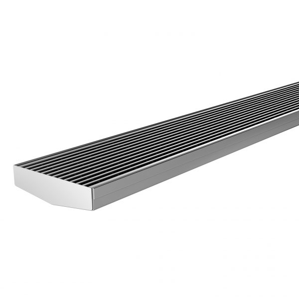 Phoenix V Channel Drain HG 100 x 600mm Outlet 90mm