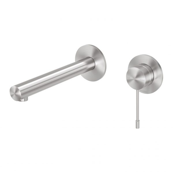 Vivid Slimline SS 316 Wall Basin / Bath Mixer Set 180mm