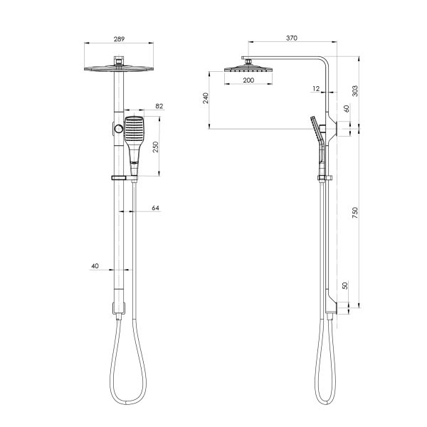 NX Cape Twin Shower