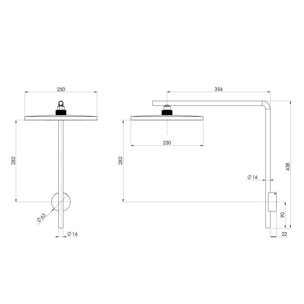 NX Iko Shower Arm & Rose