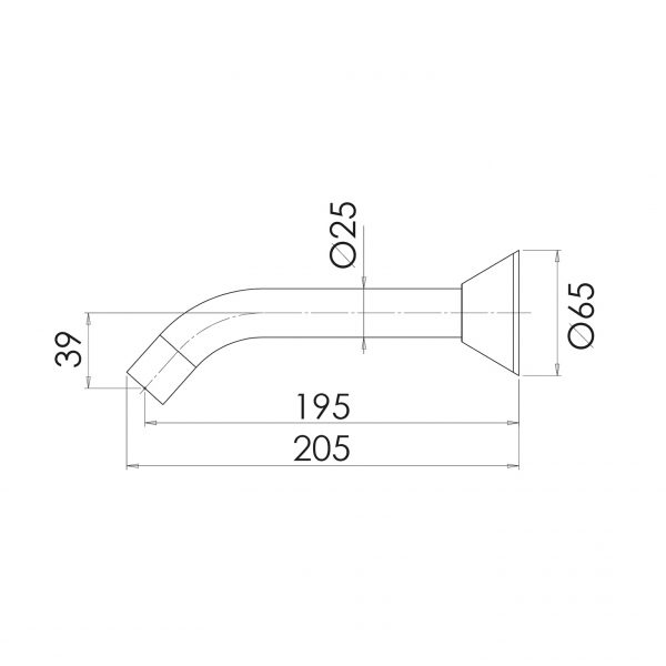 Ivy Bath Outlet 200mm