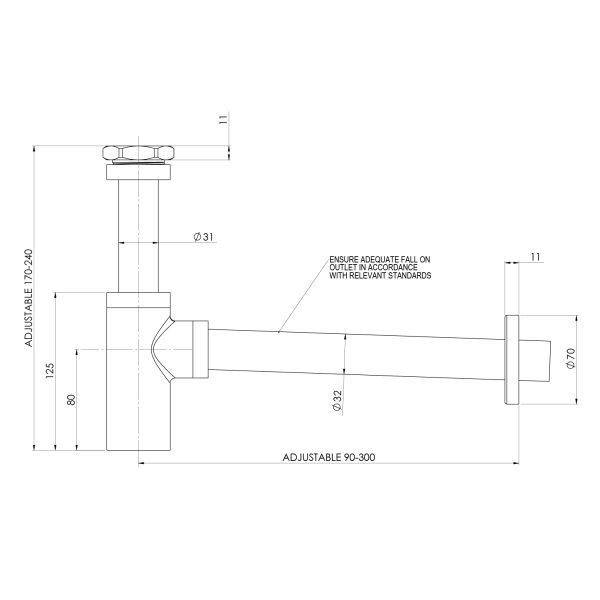 40mm Bottle Trap