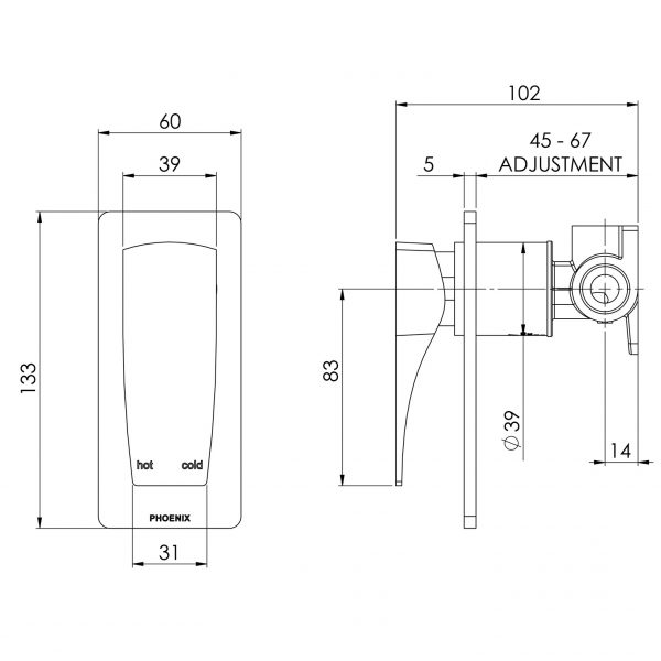 Argo Shower / Wall Mixer