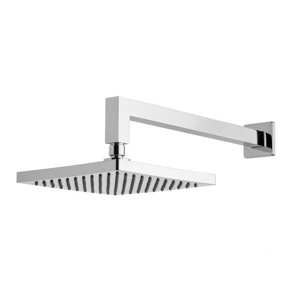 Lexi Shower Arm 400mm & 200mm Square Rose