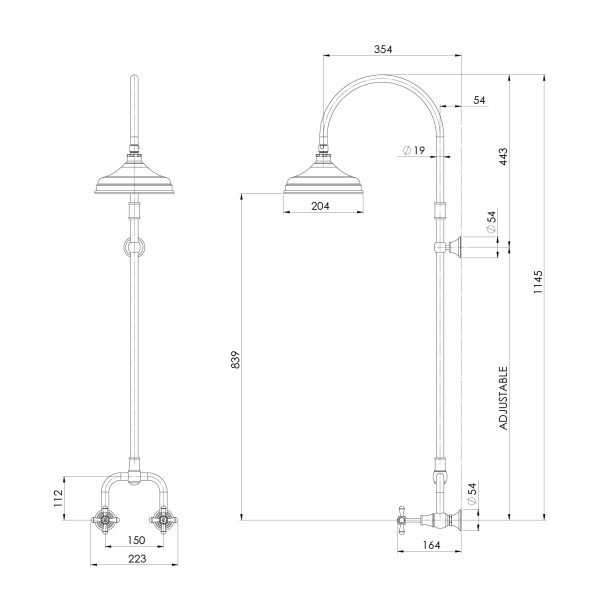 Nostalgia Exposed Shower Set