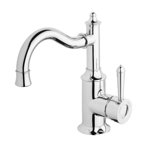 Nostalgia Basin Mixer 160mm Shepherds Crook - Lead Free