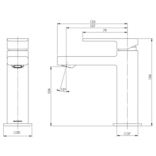 Radii Basin Mixer