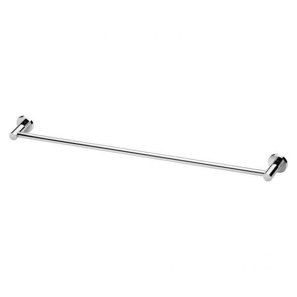 Radii Single Towel Rail 800mm Round Plate