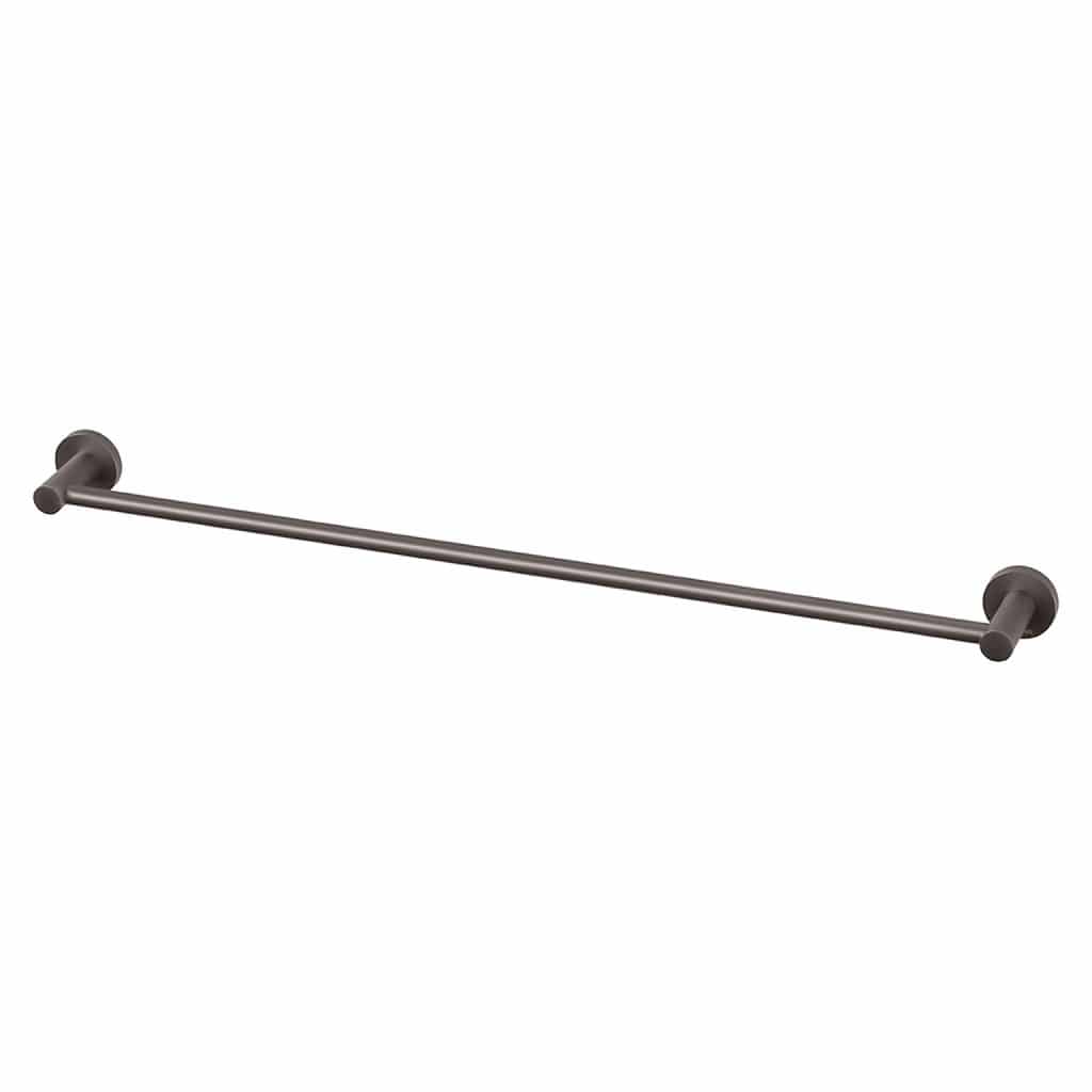 Radii Single Towel Rail 800mm Round Plate