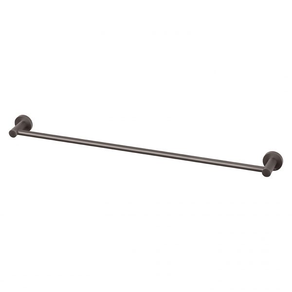 Radii Single Towel Rail 800mm Round Plate