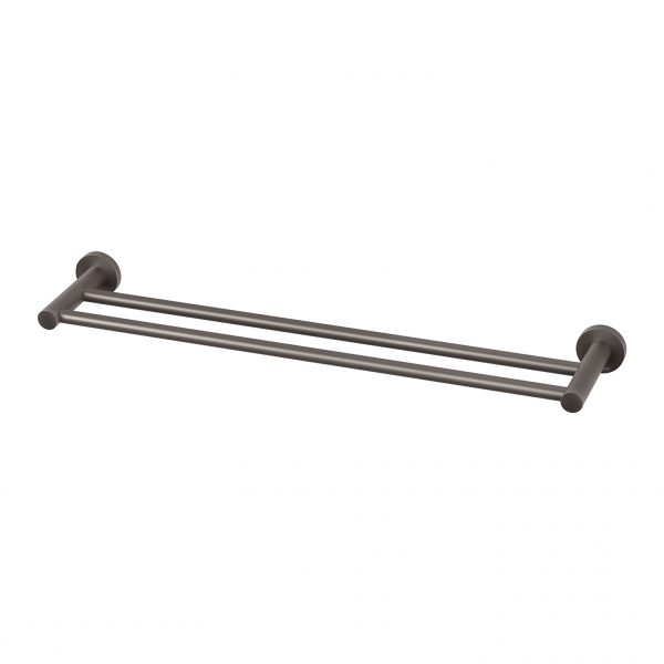 Radii double towel rail 800mm round plate deals