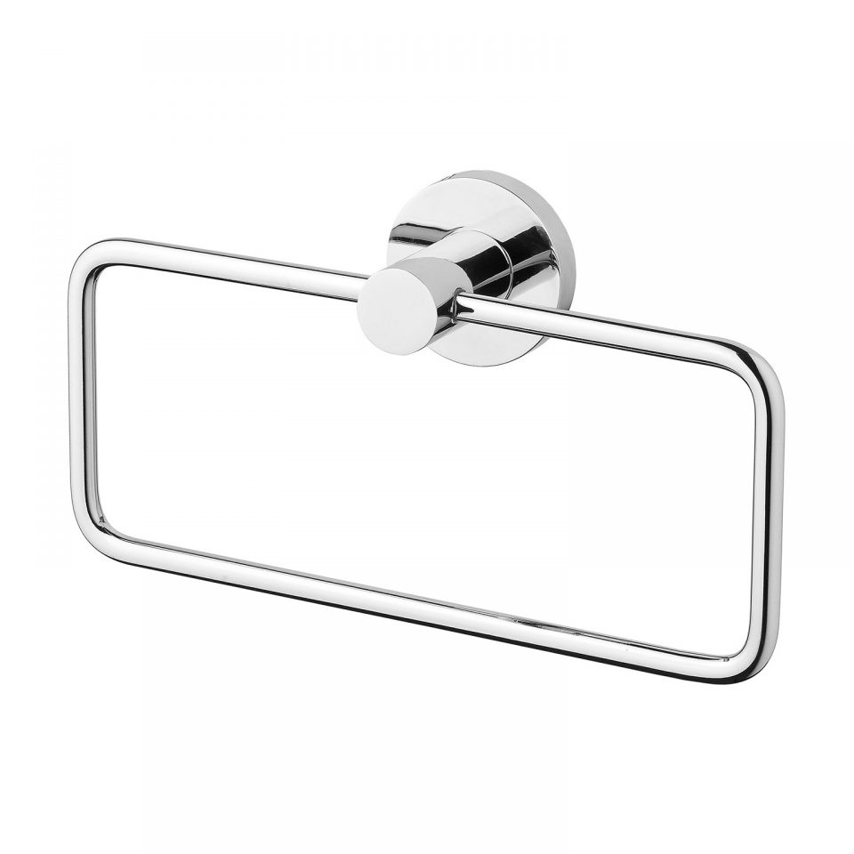 Radii Hand Towel Holder Round Plate Phoenix Tapware