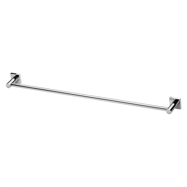 Radii Single Towel Rail 800mm Square Plate