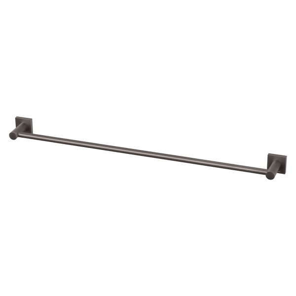 Radii Single Towel Rail 800mm Square Plate