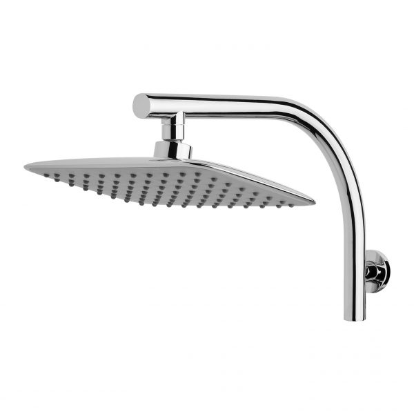 Rush High-Rise Shower Arm & 200 x 250mm Rose