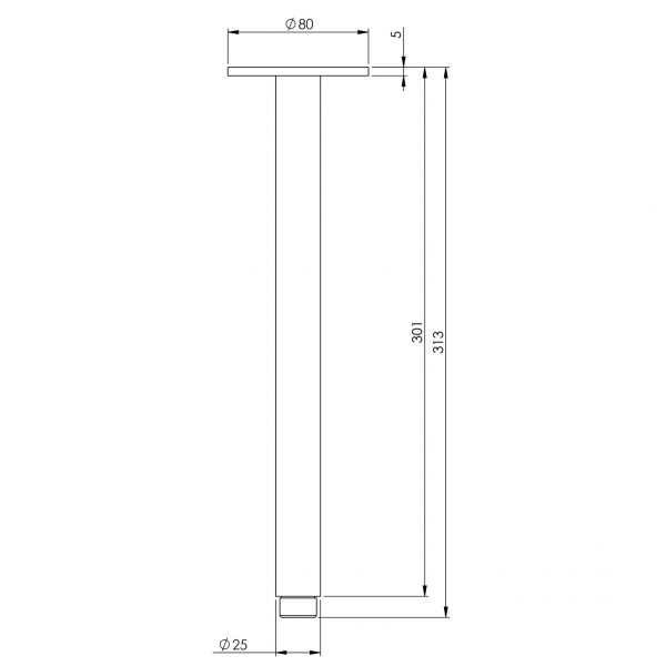 Vivid Ceiling Arm 300mm