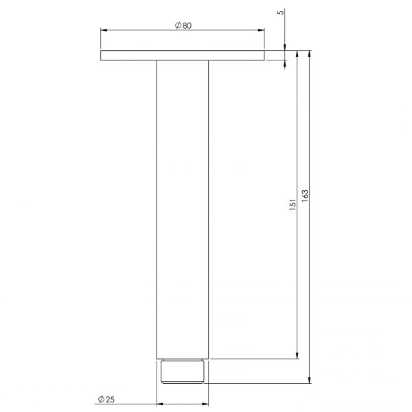 Vivid Ceiling Arm 150mm