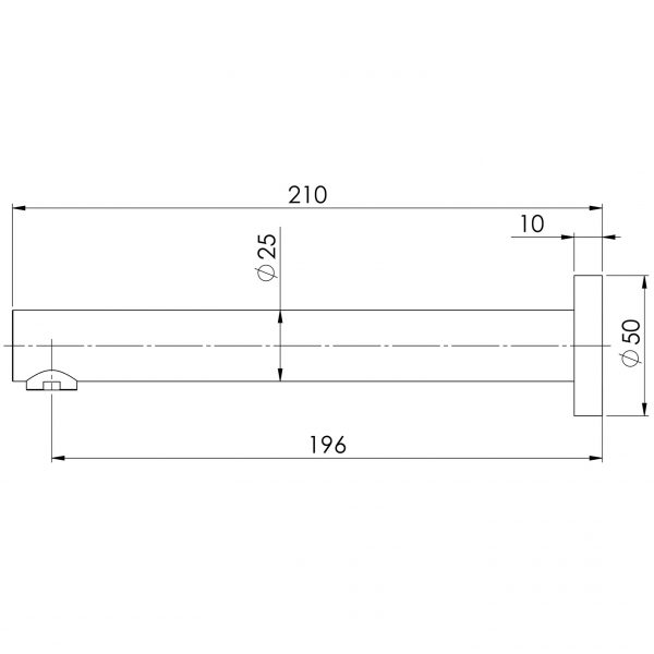 Vivid Wall Bath Outlet 200mm