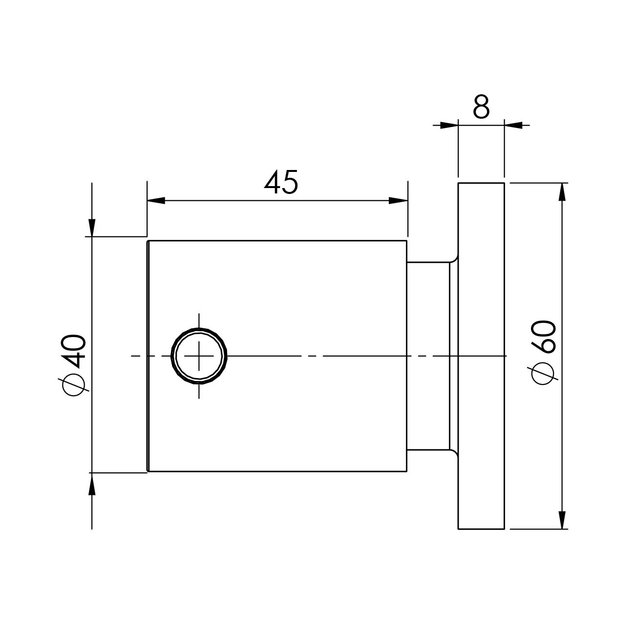 Vivid Pin Lever Wall Top Assemblies 15mm Extended Spindles - Lead Free