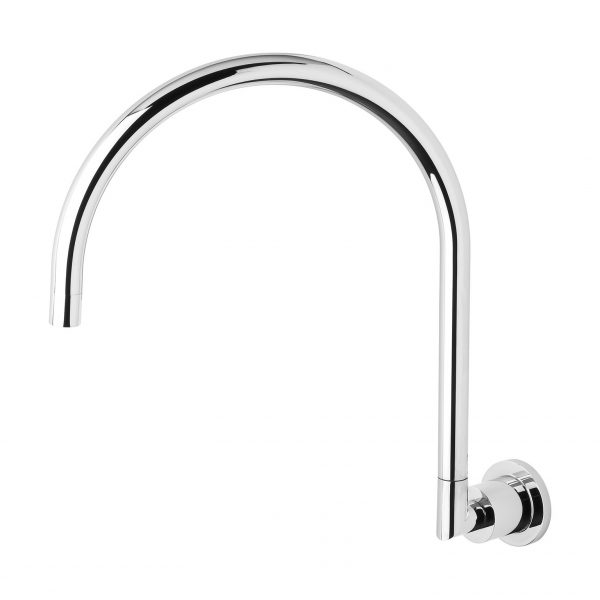 Vivid Pin Lever Wall Sink Outlet 200mm Gooseneck