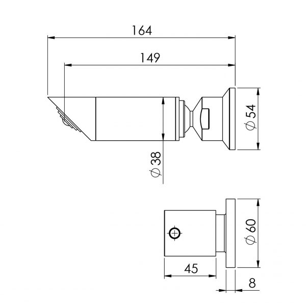 Vivid Pin Lever Shower Set 15mm Extended Spindles