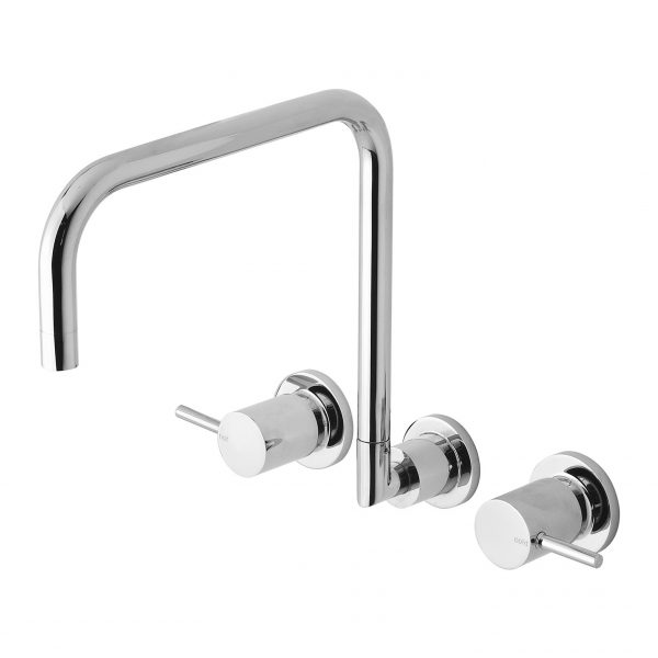 Vivid Pin Lever Wall Sink Set Squareline - Lead Free