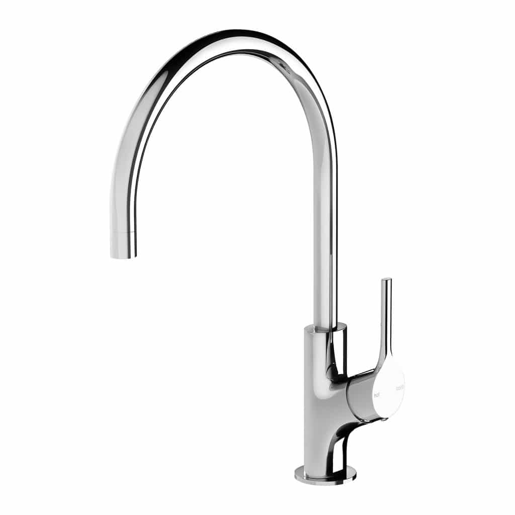 Vivid Slimline Oval Sink Mixer 220mm Gooseneck - Lead Free