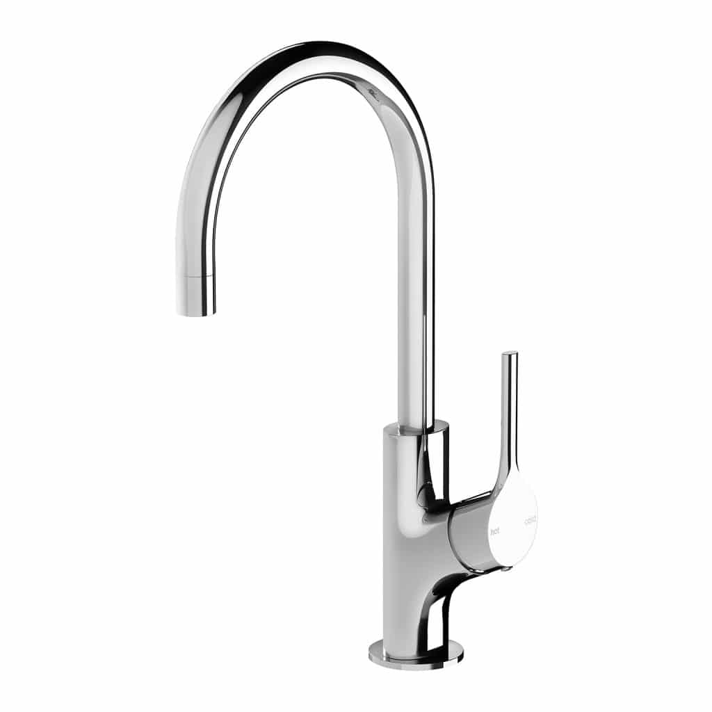 Vivid Slimline Oval Sink Mixer 160mm Gooseneck