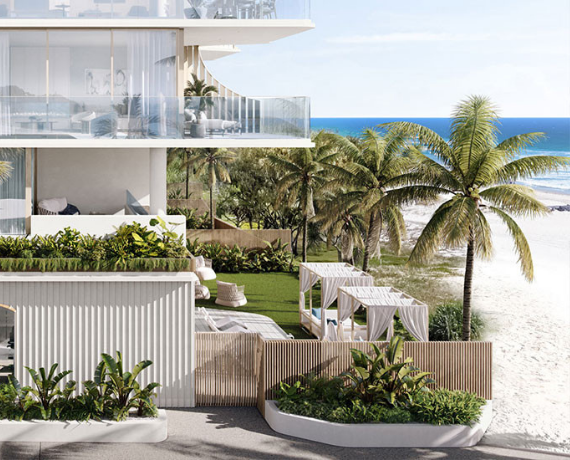 Glamorous coastal design: Cabana Apartments Display Suite
