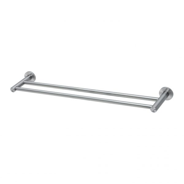 Radii SS 316 Double Towel Rail 600mm Round Plate