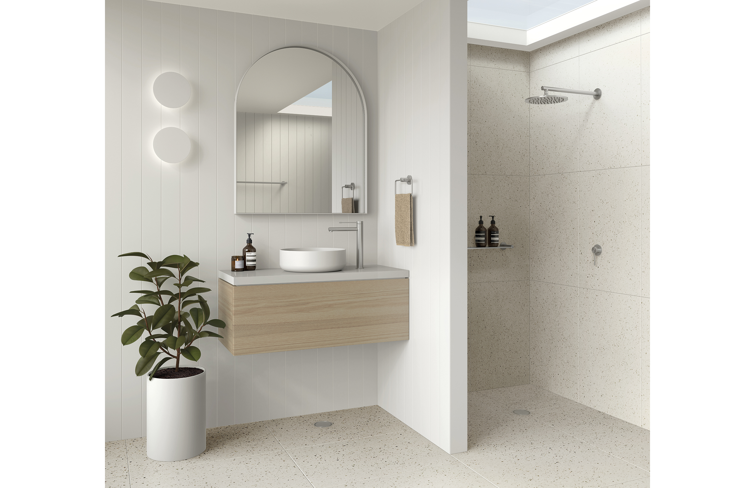Radii SS 316 Hand Towel Holder Round Plate Phoenix Tapware