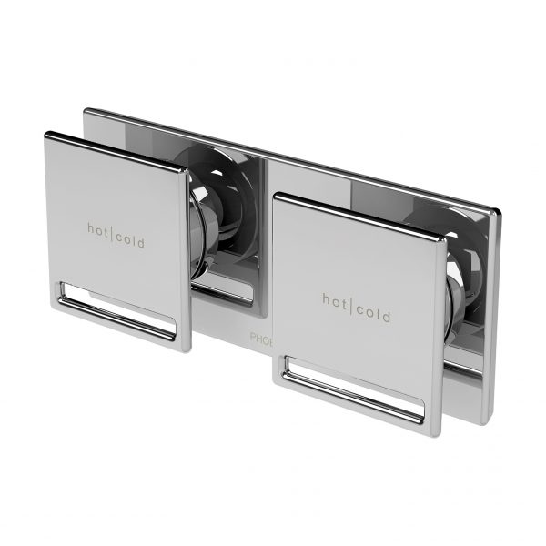 Zimi Twin Shower / Wall Mixer (handles sold separately)