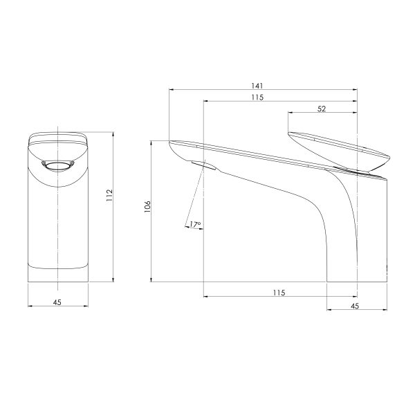Nuage Basin Mixer