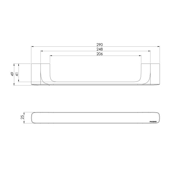 Nuage Hand Towel Rail