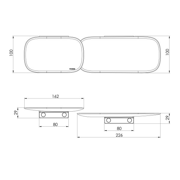 Nuage Shower Shelves