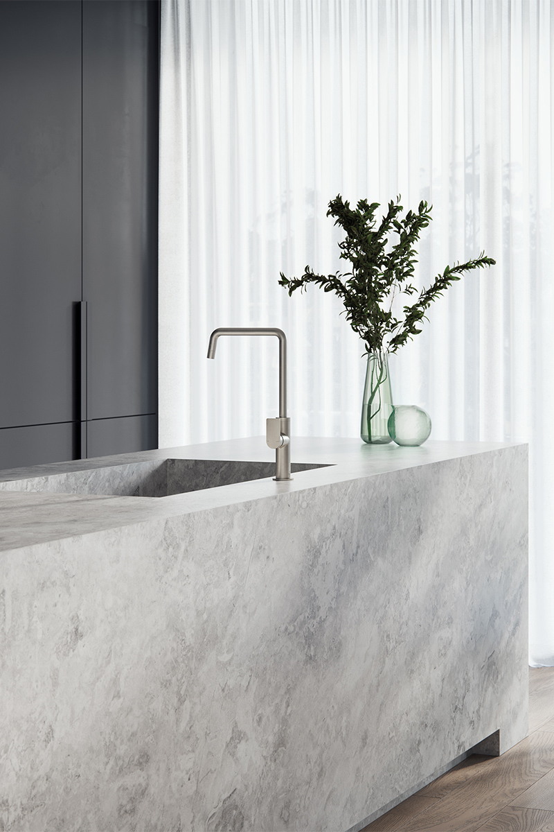 Mekko Collection, Brushed Nickel Phoenix Tapware