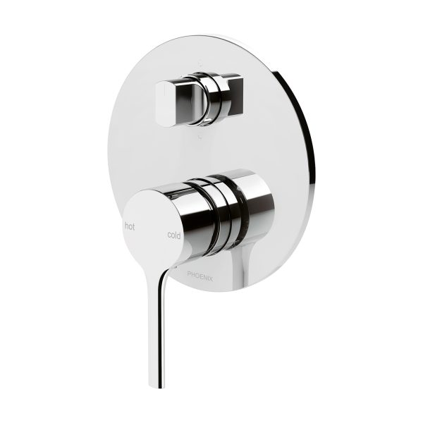Vivid Slimline Oval SwitchMix Shower / Bath Diverter Mixer (Fit-Off Kit Only)