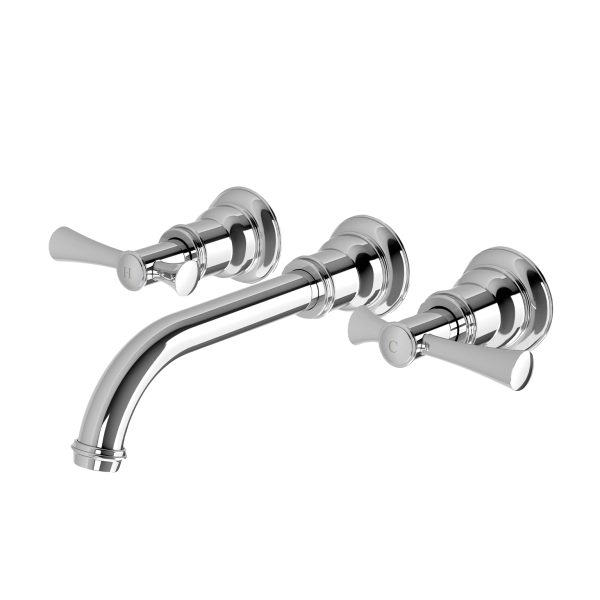 Cromford Wall Basin / Bath Tap Set - Lead Free