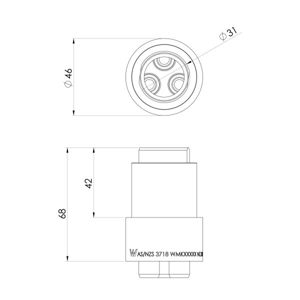 SwitchMix Wall Mixer 25mm Body Extension - Lead Free