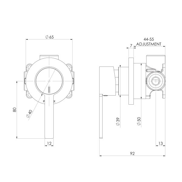 Lexi MKII SwitchMix Shower / Wall Mixer (Complete Kit)