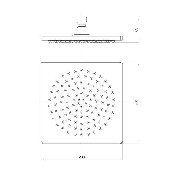 Enviro316 Shower Rose 200mm